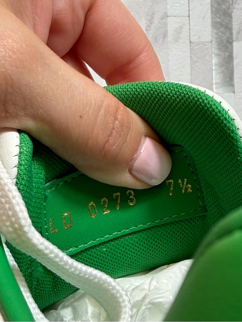 🍀Louis Vuitton Men’s Beverly Hills Giant Damier White/Green Sneakers 7.5UK/9US